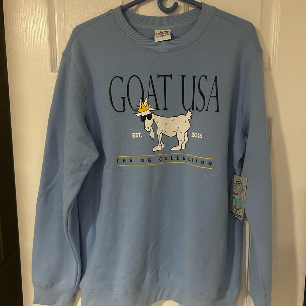 GOAT USA Light Blue Men's Sweatshirt